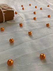 Orange Table Pearls For Wedding And Party, Table Confetti, Vase Fillers