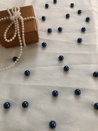 Navy Blue Table Pearls For Wedding And Party, Table Confetti, Vase Fillers
