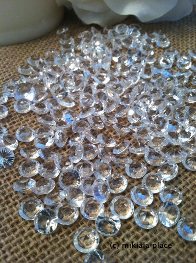 2000 Clear Acrylic Diamond Confetti 4.5mm for Table Scatters Wedding Decoration