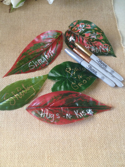 DIY Message On A Leaf For Wedding Leaf Place Cards, Birthday Parties, Fun Ideas For Kids!