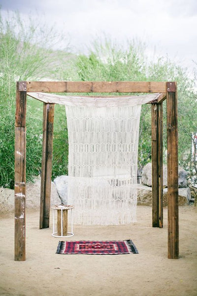 Macrame Wedding Backdrops, A Must For The Bohemian & Vintage Concept