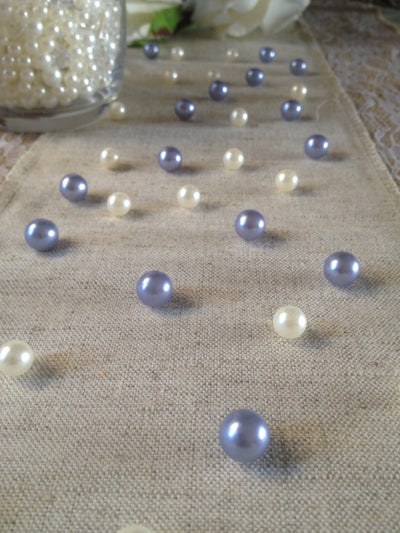 Vintage Table Pearl Scatters Lavendar and Ivory Pearls For Wedding, Parties, Special Events Decor Table Confetti