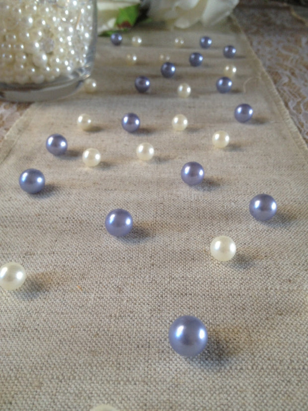 Vintage Table Pearl Scatters Lavendar and Ivory Pearls For Wedding, Parties, Special Events Decor Table Confetti