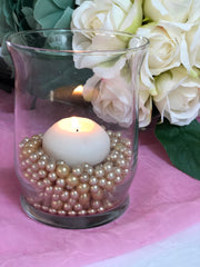 Champagne Pearl Confetti Vase Fillers 500pc Small Pearls No Holes
