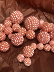 Light Coral Berry Beads 35pcs For Vase Filler Decors, Centerpieces