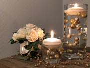 Ombre Floating Pearls Champagne/Gold 60pc mix size pearls. DIY Floating Pearl Centerpiece
