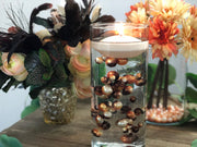 Floating Pearls Ombre/Watercolor Orange/Brown 60pc mix size pearls. DIY Floating Pearl Centerpiece