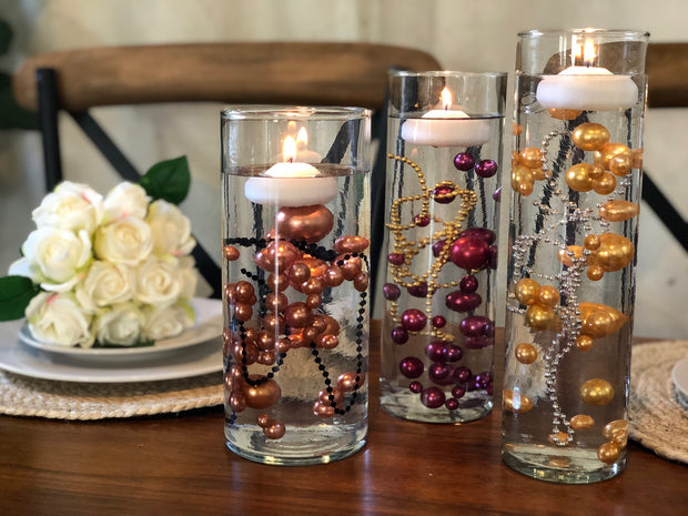 Burgundy Floating Pearl Decoration/Centerpiece – Bungalow Daisy