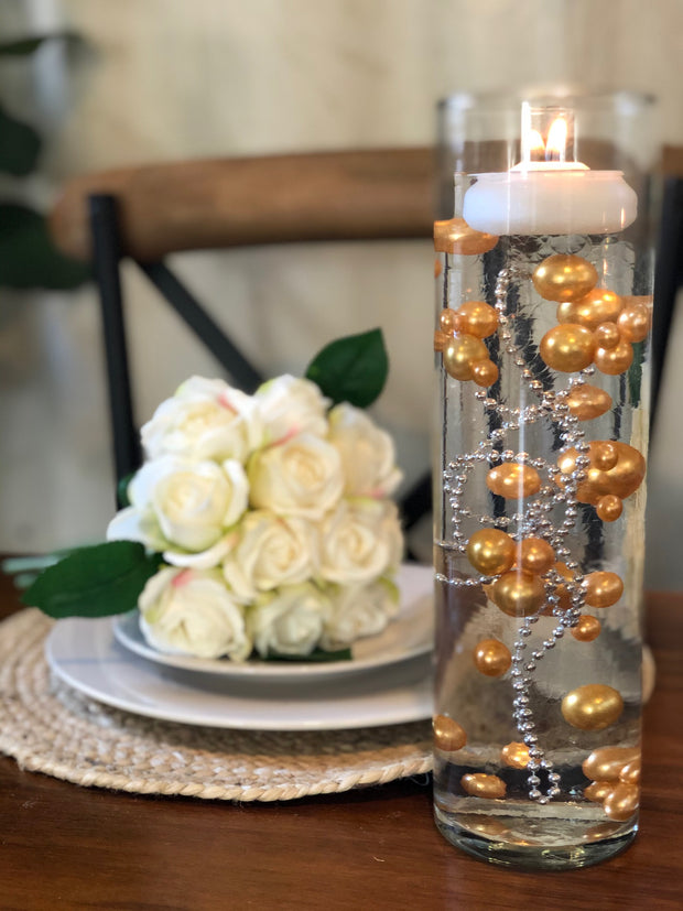 Gold Floating Pearl Decoration/Centerpiece – Bungalow Daisy