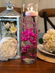 Magenta/Hot Pink Floating Pearl Decoration/Centerpiece