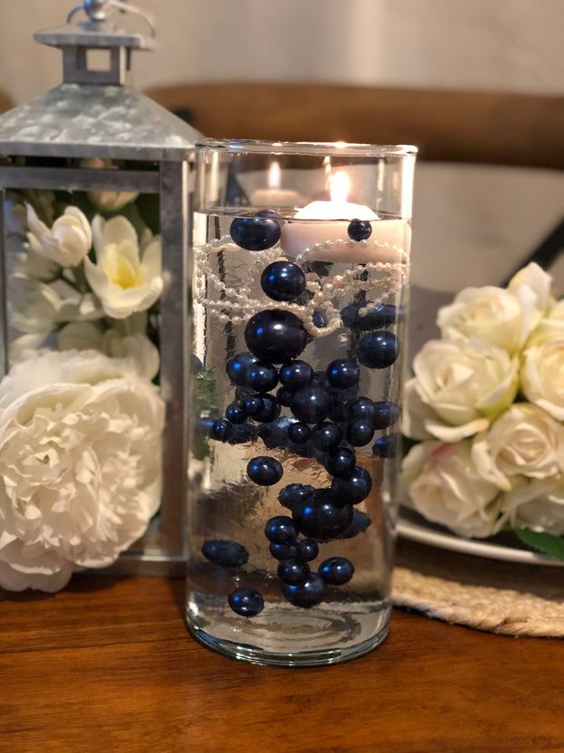 Navy Blue Floating Pearl Decoration/Centerpiece – Bungalow Daisy