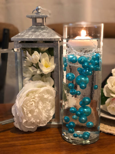 Teal Blue Floating Pearl Decoration/Centerpiece