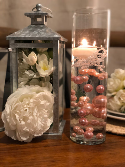Ombre Floating Pearls Peach and Orange 60pc mix size pearls. DIY Float –  Bungalow Daisy