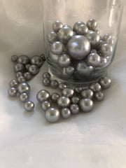 Silver Vase filler pearls, floating pearl centerpiece, table scatters