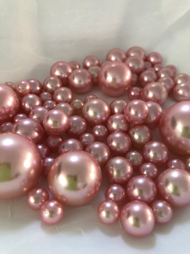 Pink Vase Filler Pearls, Table Decor Floating Pearl Centerpiece
