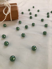 Sage Green Table Pearls For Wedding And Party, Table Confetti, Vase Fillers