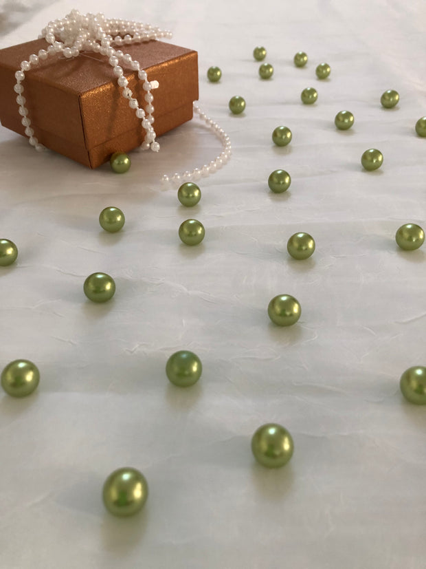 Lime Mint Green Table Pearls For Wedding And Party, Table Confetti, Vase Fillers