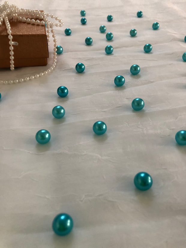 Turquoise Table Pearls For Wedding And Party, Table Confetti, Vase Fillers