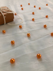 Orange Table Pearls For Wedding And Party, Table Confetti, Vase Fillers