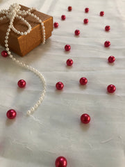 Red Table Pearls For Wedding And Party, Table Confetti, Vase Fillers