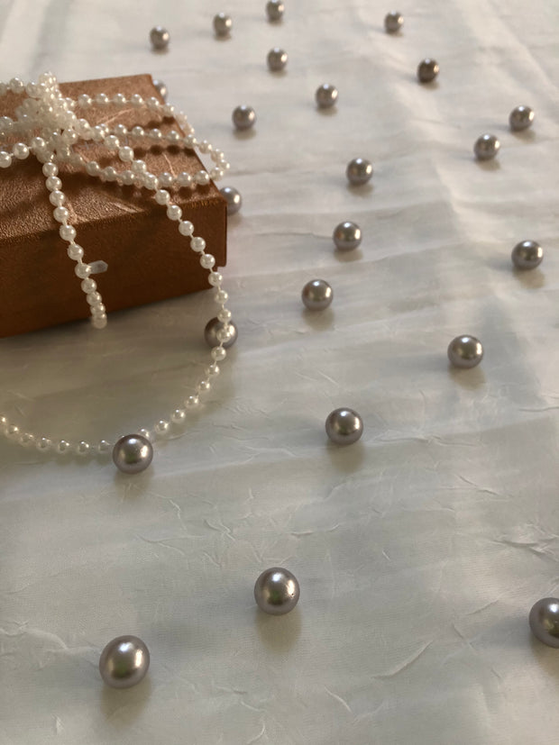 Silver Table Pearls For Wedding And Party, Table Confetti, Vase Fillers