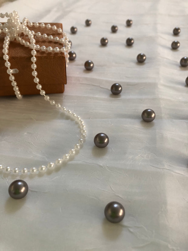 Gray Table Pearls For Wedding And Party, Table Confetti, Vase Fillers
