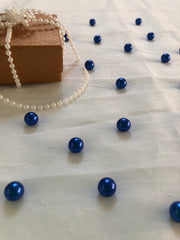 Royal Blue Table Pearls For Wedding And Party, Table Confetti, Vase Fillers