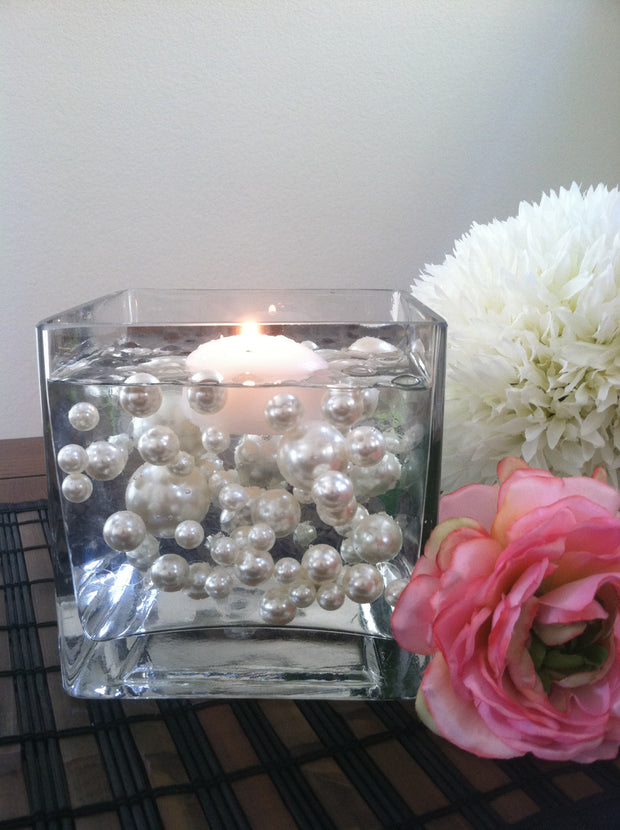 80pc Pearls For Floating Pearl Centerpieces, Available In 30 colors, Jumbo Size Pearls