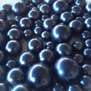 Navy Blue Pearls Decorative Jumbo Pearls (no hole pearls) - Floating Pearls Centerpieces, Table Decors, Scatters