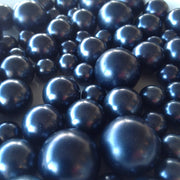 Navy Blue Pearls Decorative Jumbo Pearls (no hole pearls) - Floating Pearls Centerpieces, Table Decors, Scatters