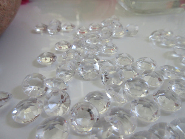 500 Clear Acrylic Diamond Table Confetti, Scatters