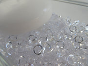 7mm Clear Mini Flat back Beads 300 pieces, Raindrop beads Vase Fillers Table Scatters, Table Confetti