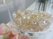 Raindrop beads Vase Fillers, Champagne/Clear Acrylic Diamond Gems Vase Fillers, 3000/pk  Mix Size  (4.5mm, 6mm, 7mm)