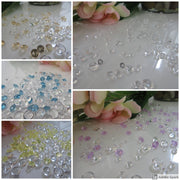 3000 Mixed Size Acrylic Diamond Gems, Raindrop beads Vase Fillers Table Scatters, Table Confetti (4.5mm, 6mm, 7mm)