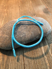 Lucky Knot Bracelets, Tibetan Buddhist Lucky Knots Bracelet Light Blue For Peace and Tranquility