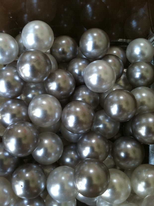18mm No Hole Pearls, Vase Filler Pearls, DIY Floating Pearl Centerpiece, Wedding Pearl Decorations