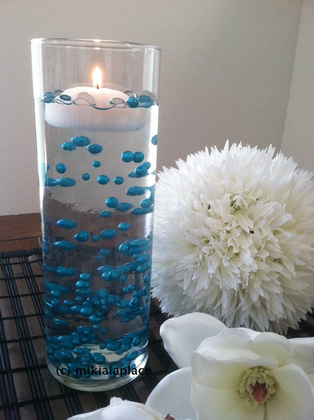 Turquoise Blue Jumbo Pearls/Table Confetti mix sizes 5-6-7-8-9-10-14-18-14-18-24-30 For Wedding & Home Decors