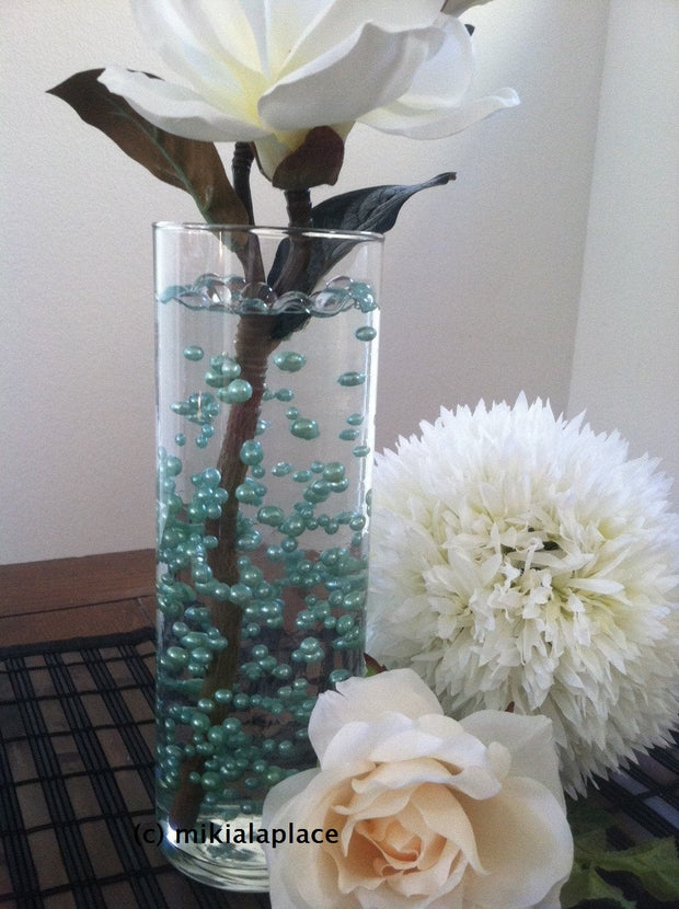 Seafoam Green Jumbo Pearls/Table Confetti mix sizes 5-6-7-8-9-10-14-18-14-18-24-30 For Wedding & Home Decors