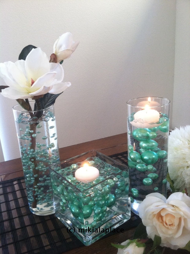 Transparent Water Gel Beads, Water absorbing gel beads Used To Float Pearls For Centerpieces - Vase Filler