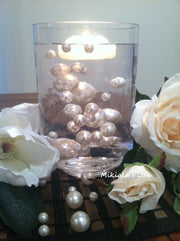 30pc Elegant Floating Pearl Gems For Home Accents, Wedding Decor, Table Decor, Confetti