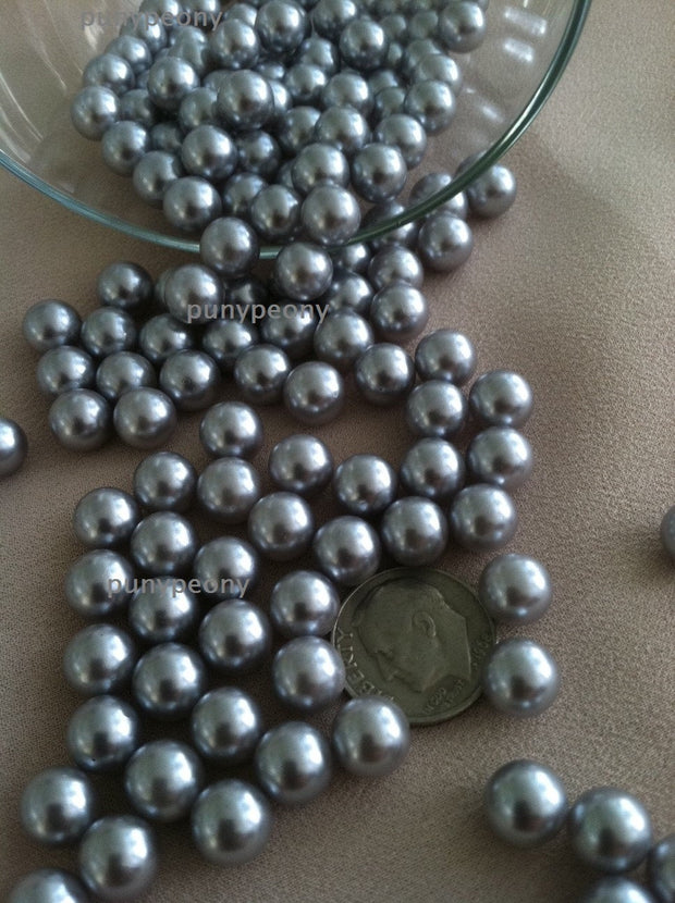 Silver Loose Pearl Beads (3-4-5-6-7-8-10-14-18-24-30mm) For Jewelry Repairs, Trinkets, Crafts/DIY Projects, Decorations