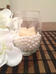White Pearls Pearls For Candle Glass Fillers/Wine Glass Fillers, Table Scatters-300pcs