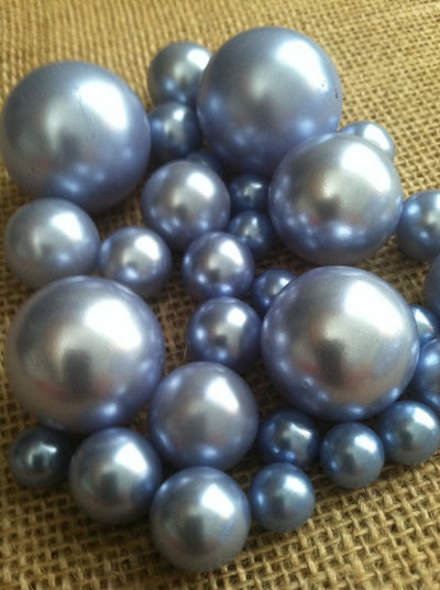 Light Blue Pearls For Floating Pearl Centerpieces, Jumbo Pearls Vase Fillers, Scatters, Confetti