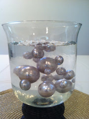 Silver Vase filler pearls, floating pearl centerpiece, table scatters